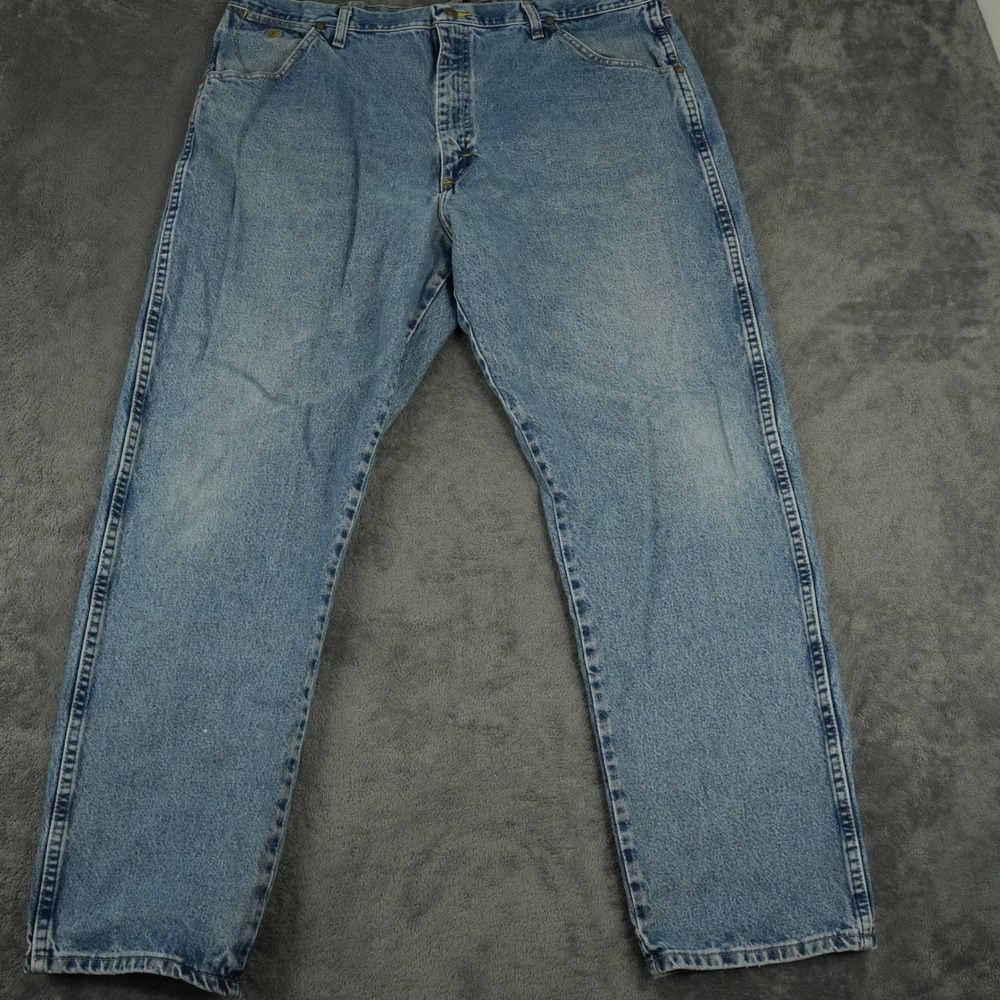Wrangler George Strait Jeans Mens 42x32 (41x31) Blue Relaxed Fit Cowboy Cut